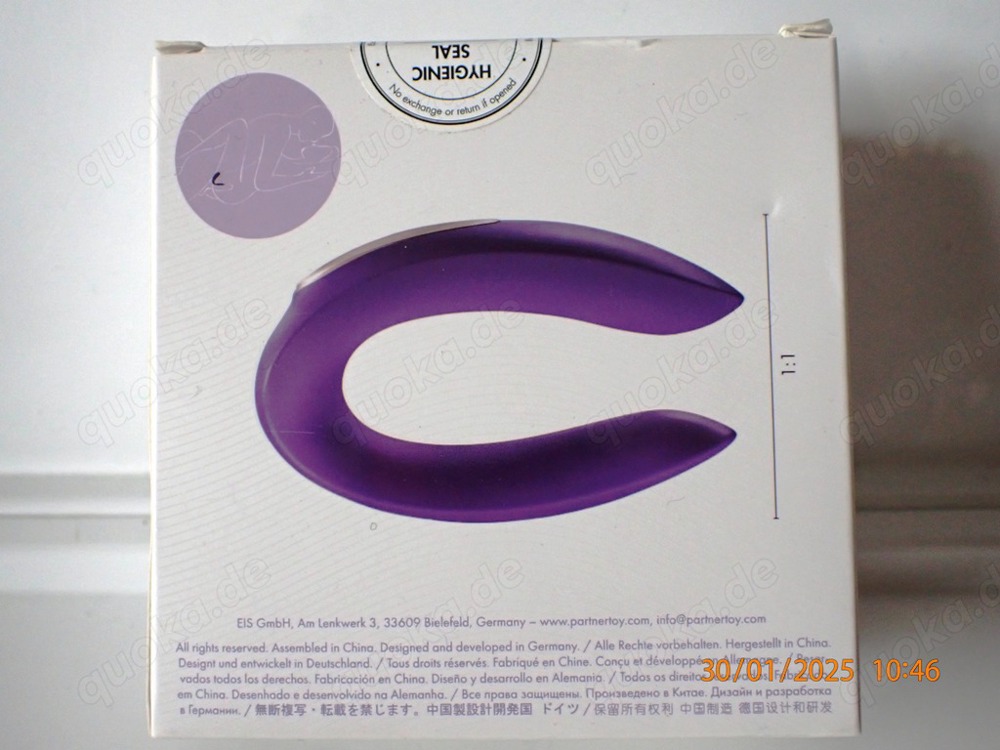 Paarvibrator lila NEU mit Hygienesiegel