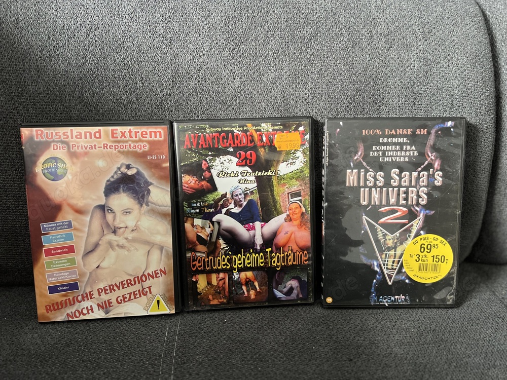 3 Stück Erotik DVD 