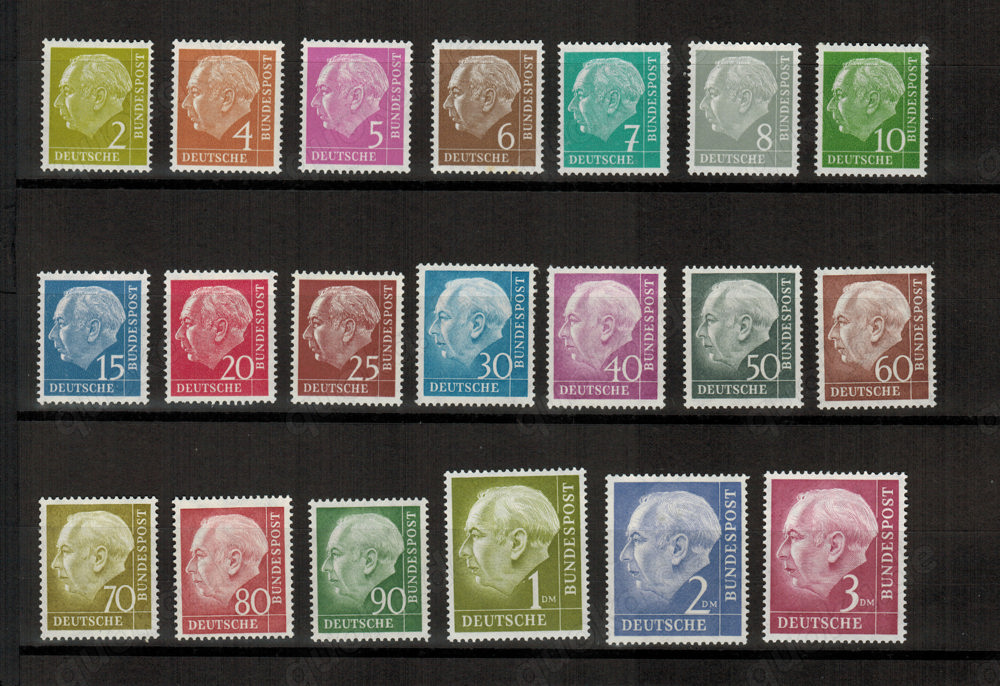 Bund: MiNr. 177-196 postfrisch (Heuss I) (300 Euro Michel)
