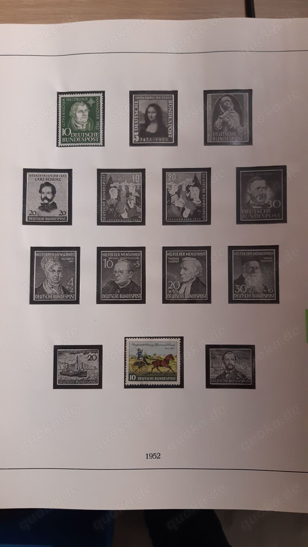 Briefmarken BRD 1949-1964 postfrisch auf Vordruckblättern