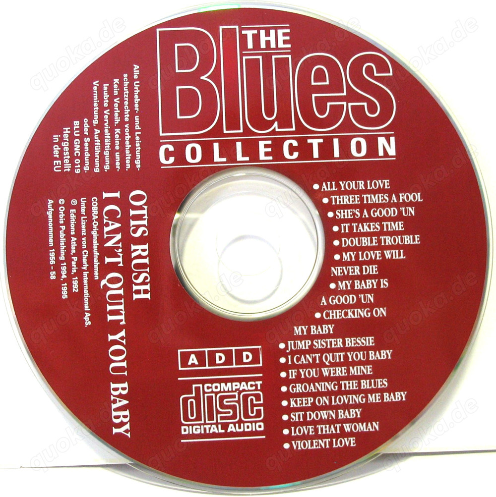 CD - The Blues Collection - Otis Rush - I can t quit you baby