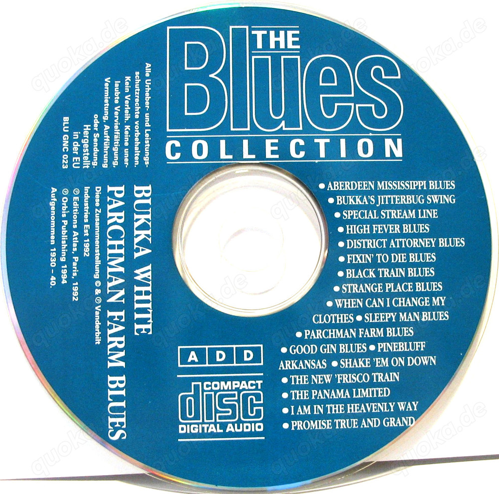 CD - The Blues Collection - Bukka White - Parchman Farm Blues