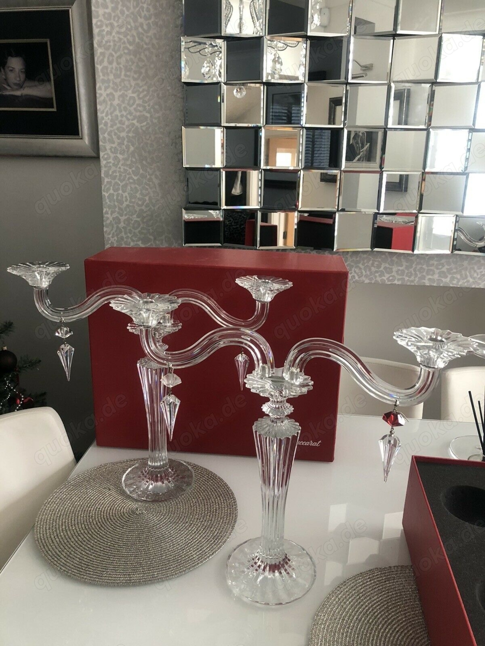 Ein Paar Kristallleuchter von Baccarat Mille Nuits