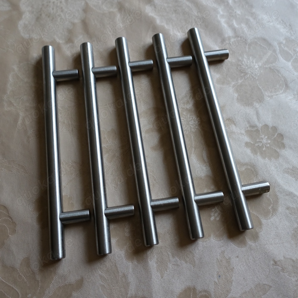 Möbelgriffe Stangengriff Edelstahl gebürstet, Grifflänge 18,8 cm,  1 Set 25 Euro
