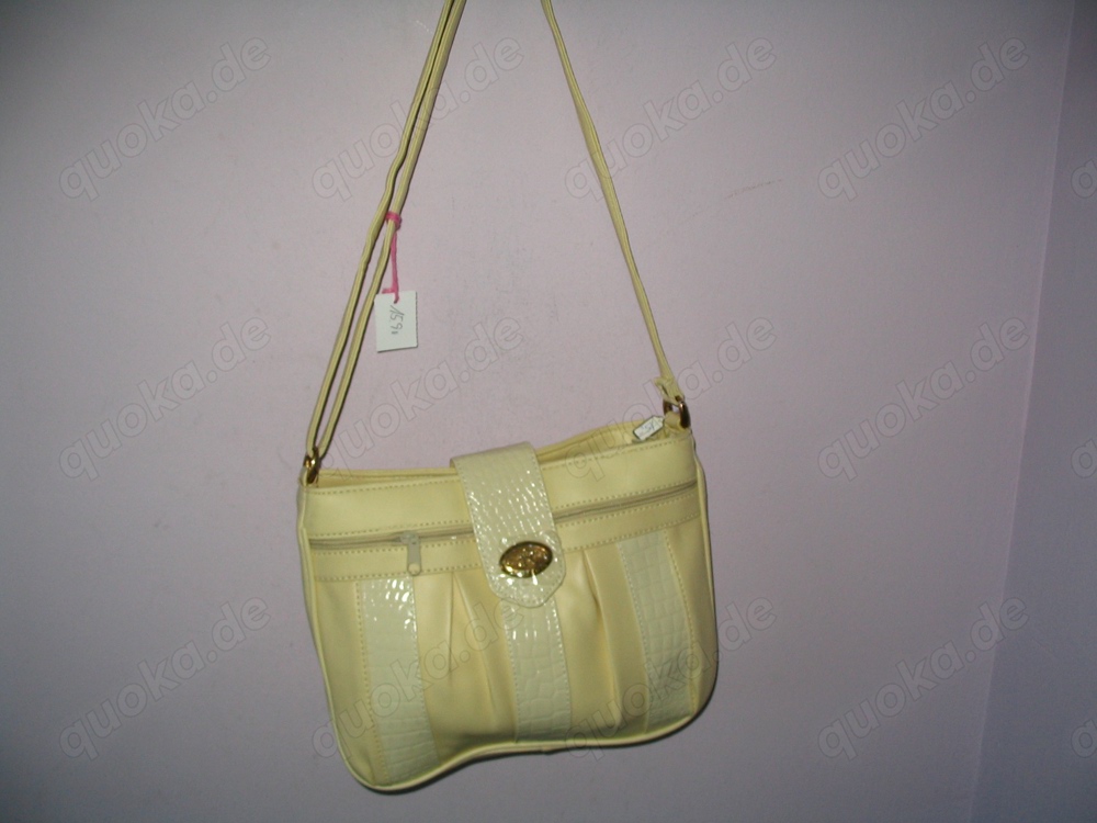 STE-13 Handtasche, Tasche, Damentasche, Schultertasche Rossio weiß
