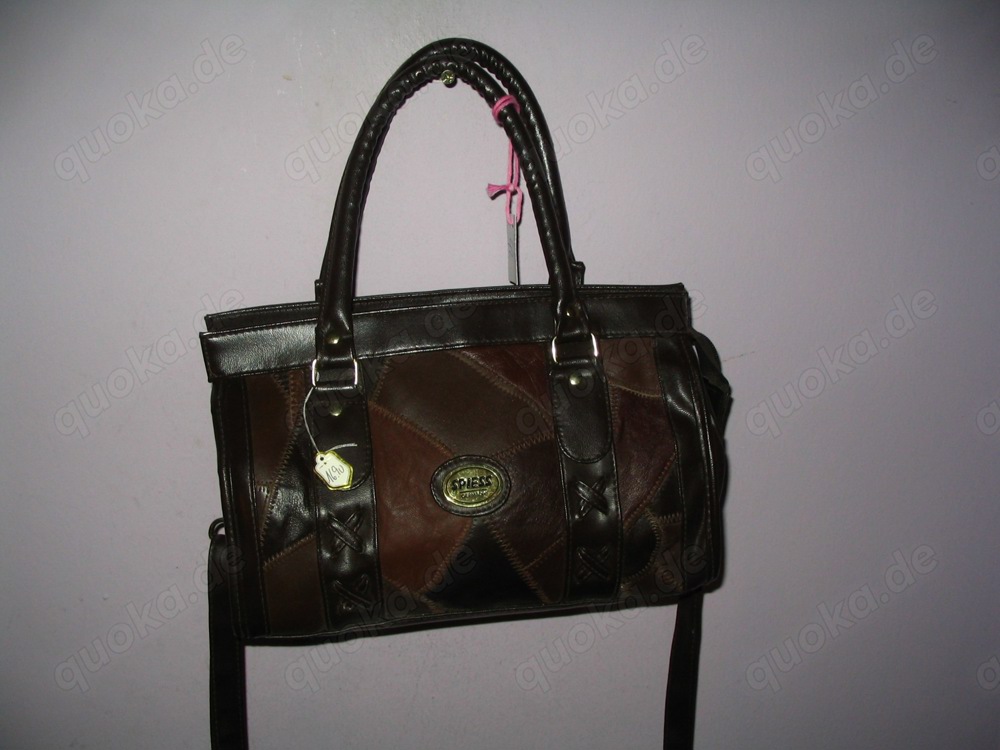 STE-17 Handtasche, Tasche, Damentasche, Schultertasche Markentasche Patchwork SPIES Germany