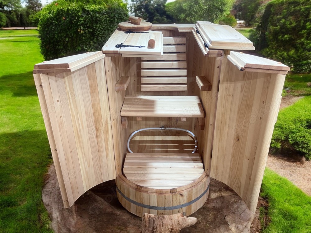 Mini-Sauna für zu Hause, Fass-Sauna für 1 Person, Innensauna