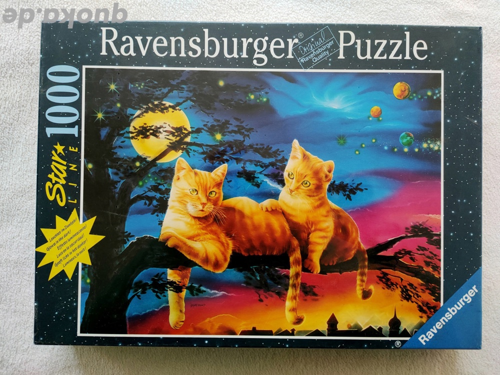 2 Katzen im Mondschein - Ravensburger Puzzle 