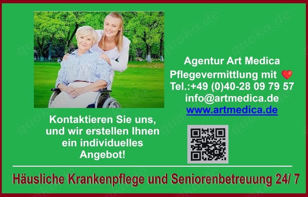 Pflegevermittlung osteuropäische Haushaltshilfe Betreuerin oder Altenpflegerin 24h Hamburg-Nord