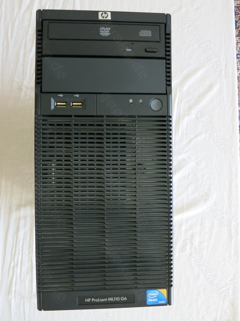 HP ProLiant ML110 G6 Micro-ATX Tower-Server Xeon X3430 4x2.40GHz 9GB RAM 250GB SSD 2x1TB HDD Proxmox