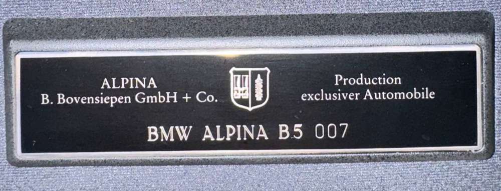 Alpina B5 B5 # 007 Kompressor 314 km/h