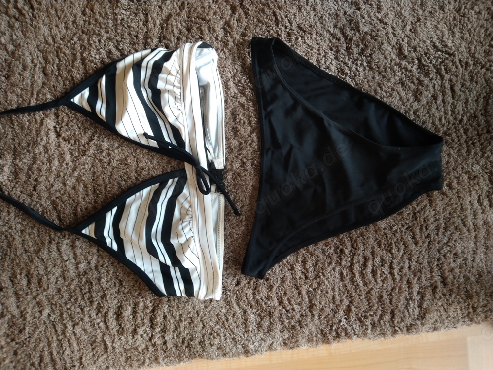 Bikini schwarz weiß gebraucht Bikini schwarz weiß gebraucht