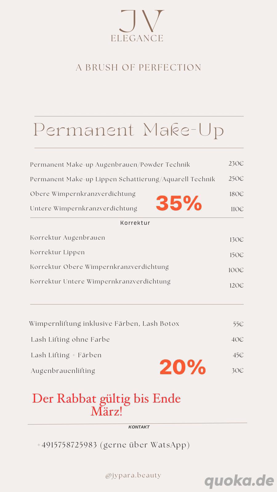 Permanent Make up Aktion Permanent Make up Aktion