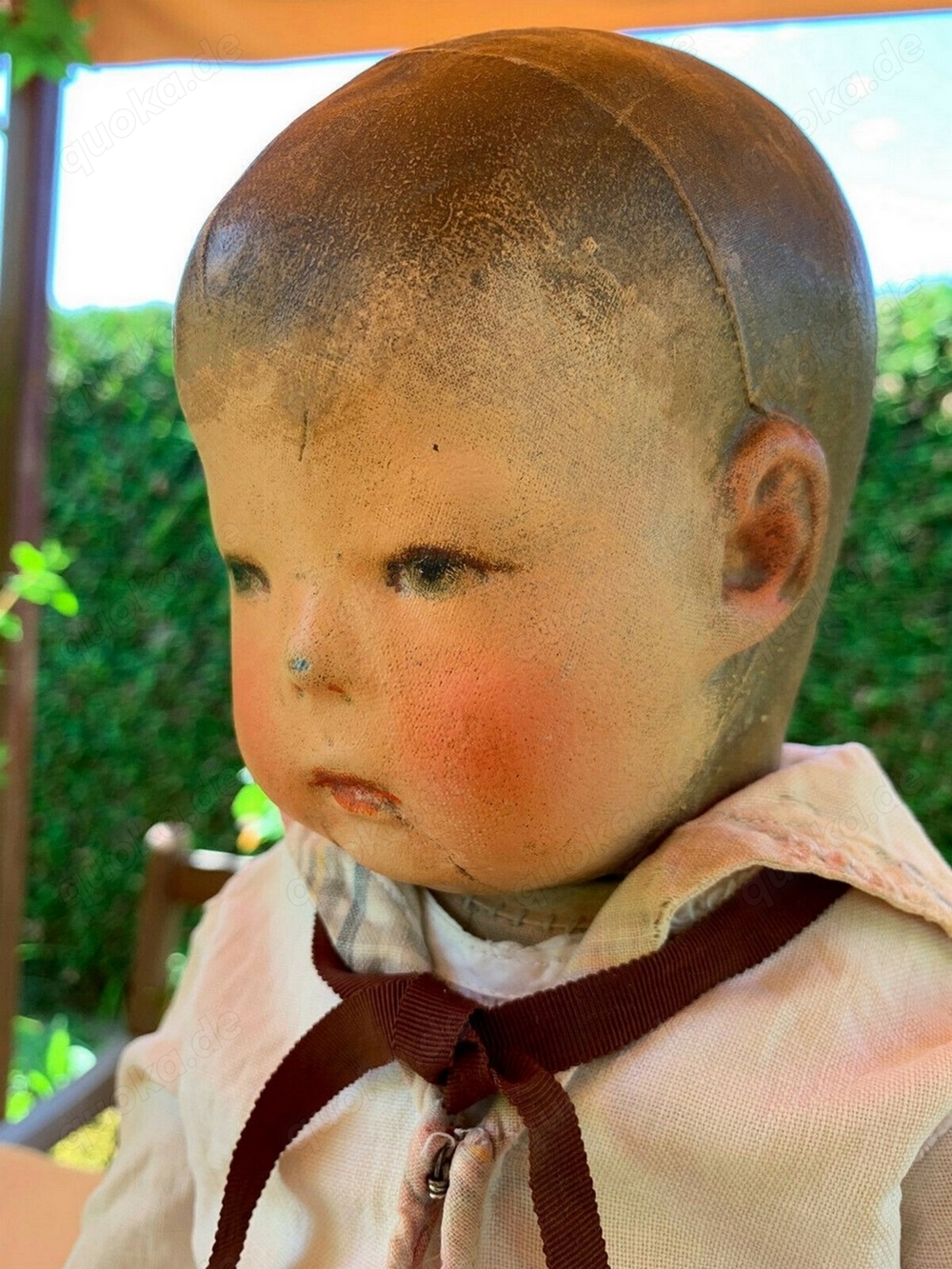 Super seltene frühe Käthe Kruse Froschhand Puppe um 1911