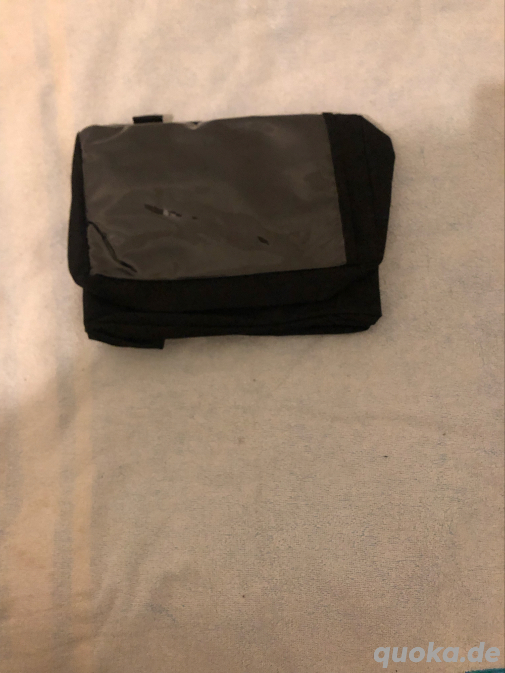 Fahrrad-Lenkertasche, Schwarz, Länge 26 cm x Höhe 19 cm, neu.