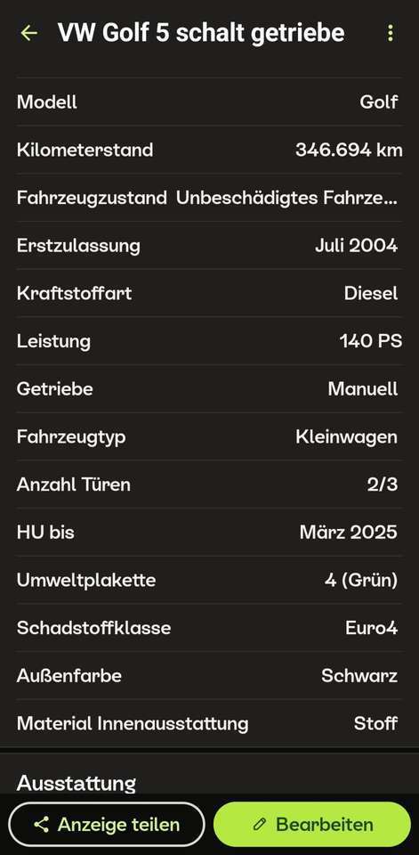 Volkswagen Golf 2.0 TDI Sportline