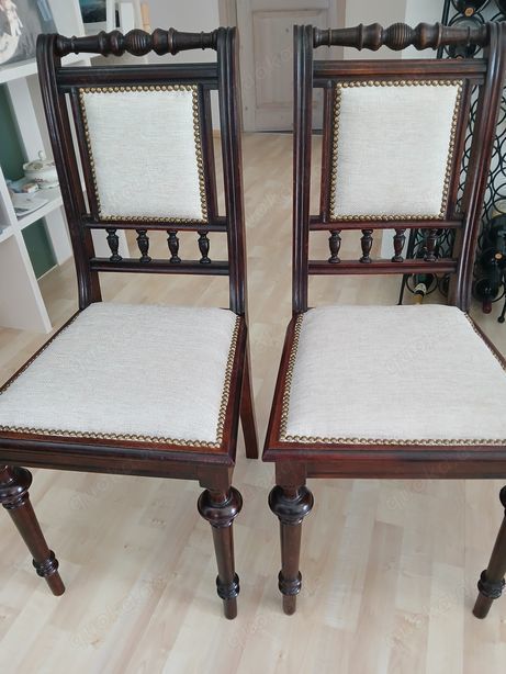 2 sehr schöne antike Walzenstühle 1890