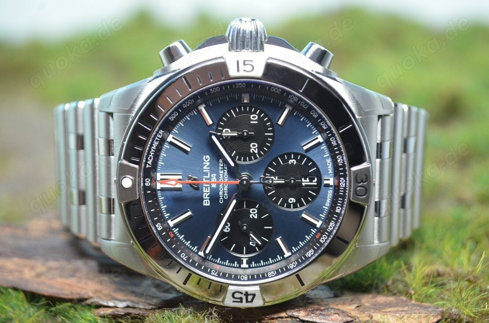 Breitling Chronomat B01 42mm Blue Chrongraph, UNGETRAGEN, B&P, Ref. AB0134