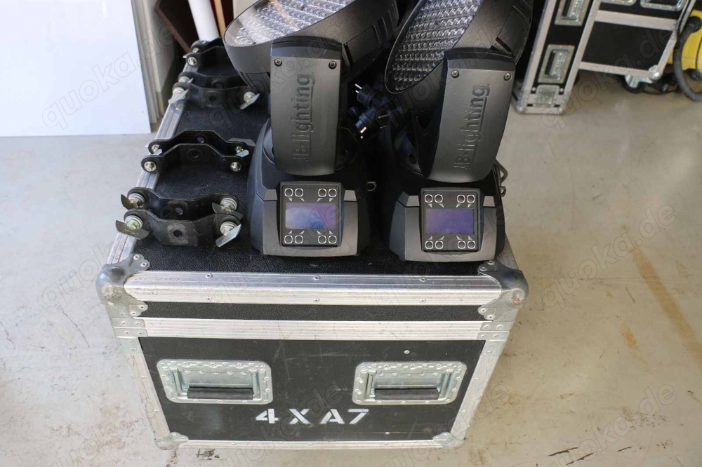JB Lighting 4 x LED Moving Light JBLED A7 Zoom inkl. Case