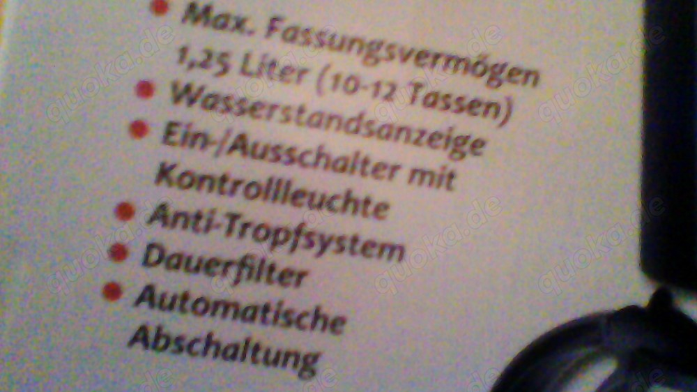 Kaffeemaschine neu im Karton Farbe schwarz! Kaffeemaschine neu im Karton Farbe schwarz!