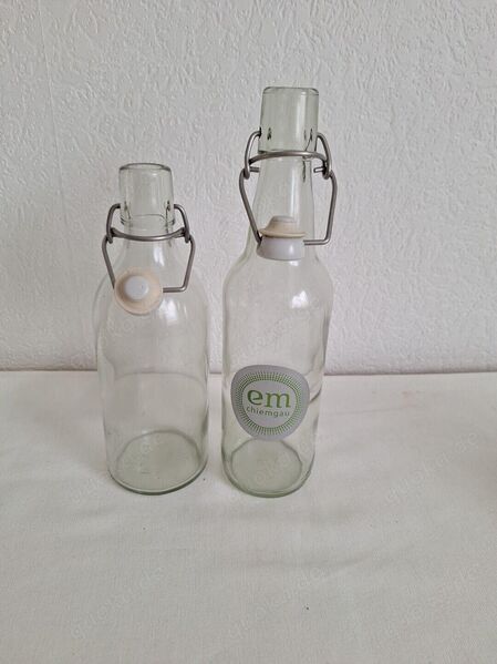 2 Flaschen mit Bügelverschluss em Chiemgau als Set