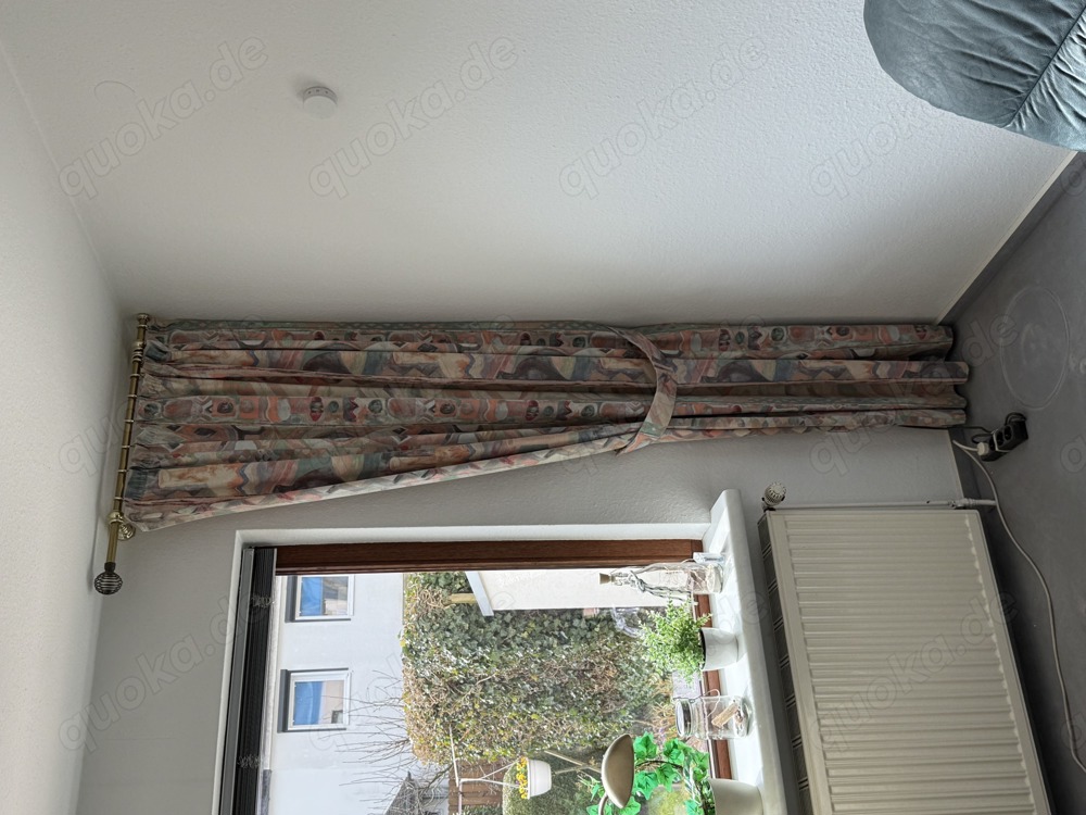 Übergardinen - 2 Deko Schals  komplett