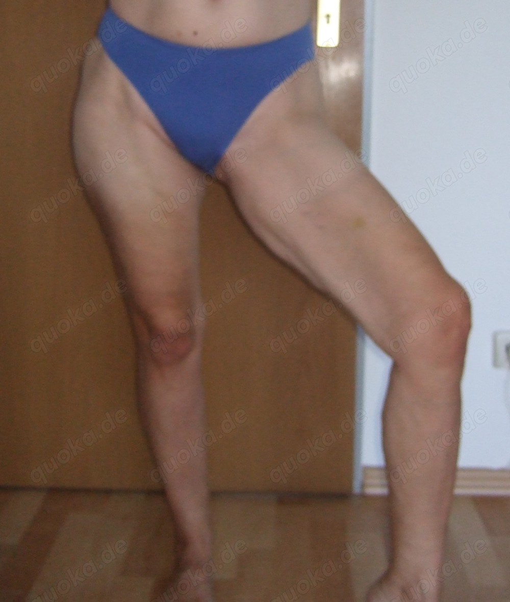 Slip blau getragen Slip blau getragen