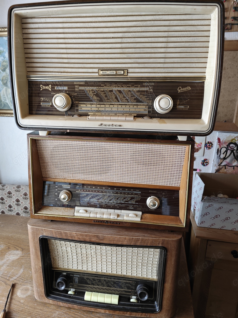 Konvolut 3 Röhrenradios