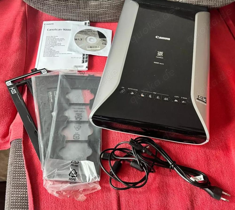 Canon CanoScan 9000F MK2   Mark 2 Flachbettscanner mit Dia Rahmen