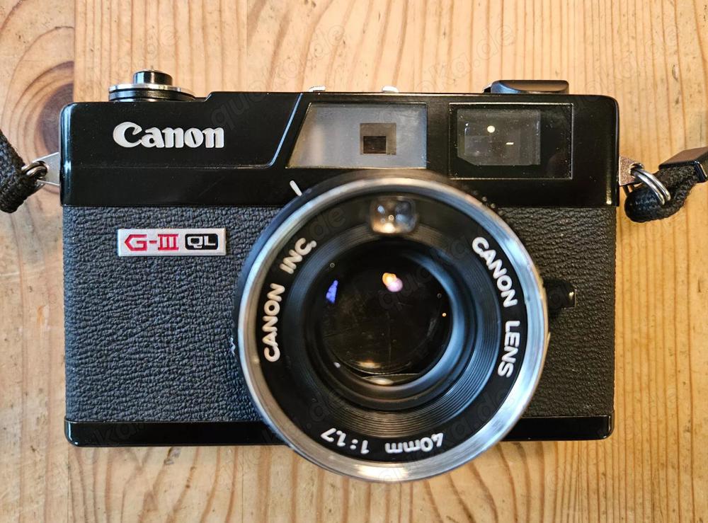 Canon Canonet G-III GIII QL schwarz Tasche Rangefinder Belichtungsmesser