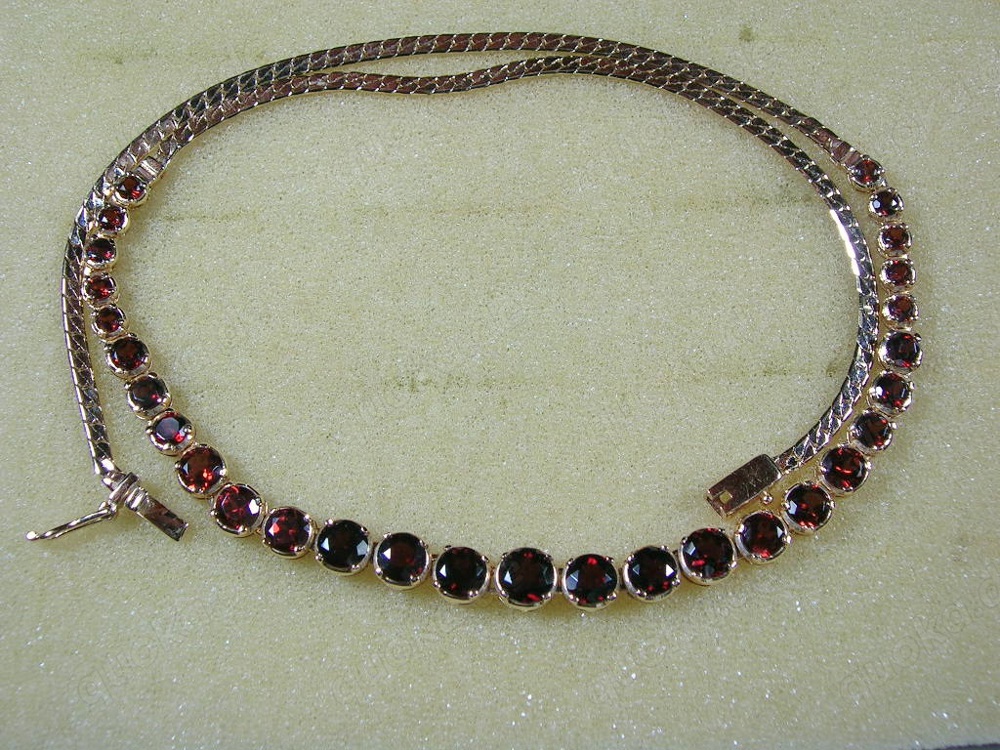 Collier   Kette mit Granat