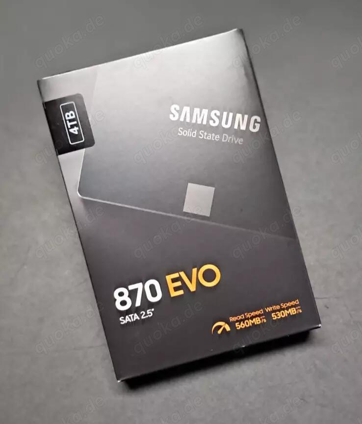 Samsung 870 EVO 4TB 2,5 Zoll SATA III Interne SSD (MZ-77E4T0B EU) NEU   OVP