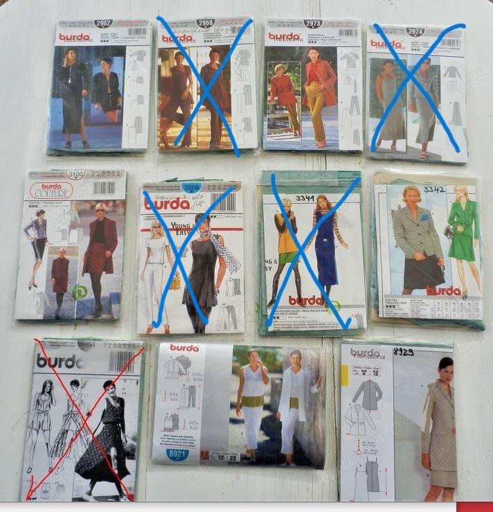 Schnittmuster - je 3    - Dirndlschnitt 5  