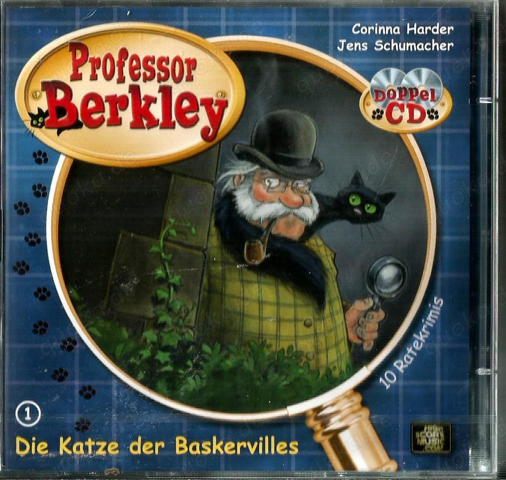 Für 0,00   ins Osternest  Hörbuch-Doppel-CD. "Professor Berkley: Teil 1 =Die Katze von Baskerville" 