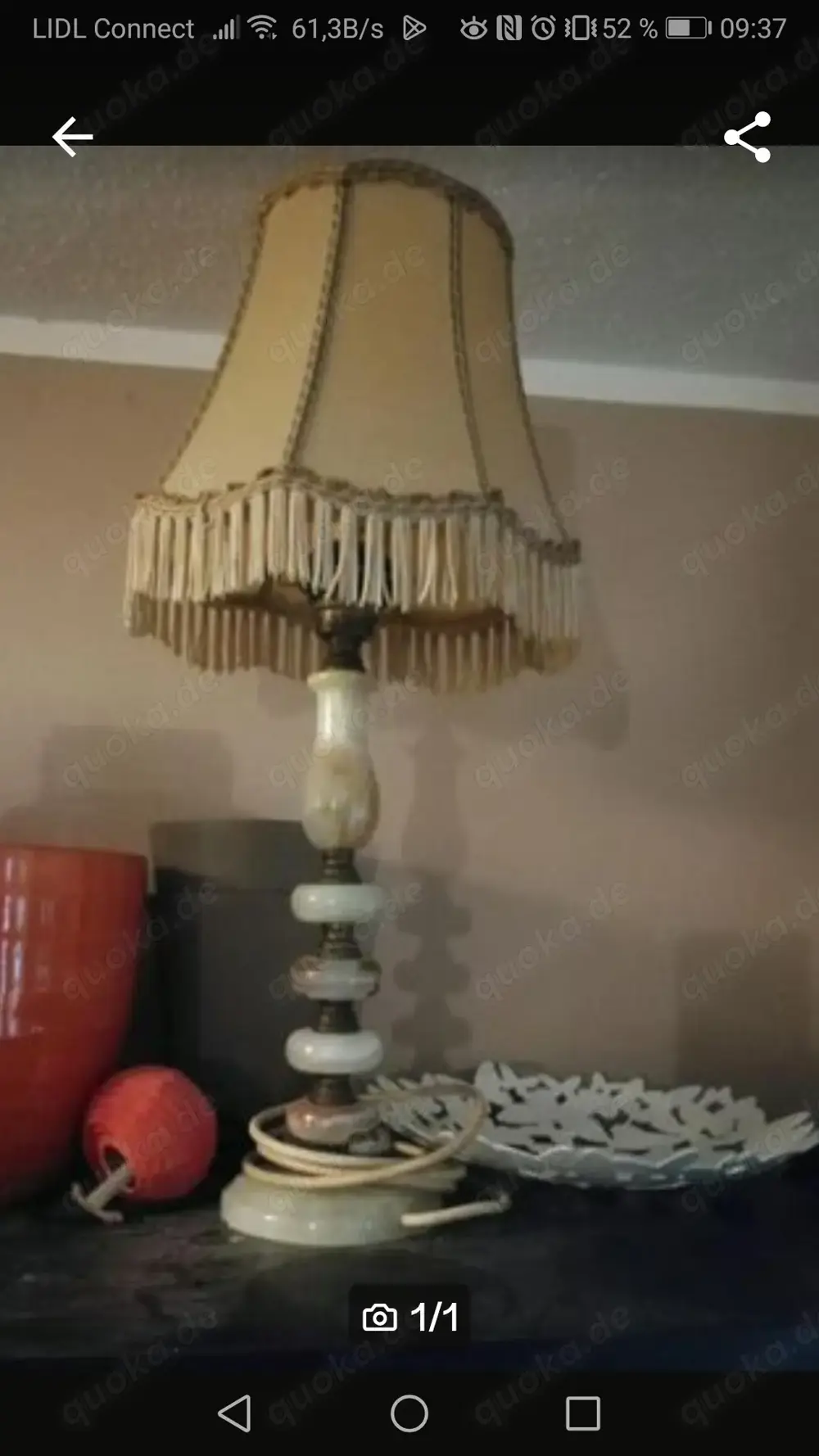 Lampe mit schweren Standbein