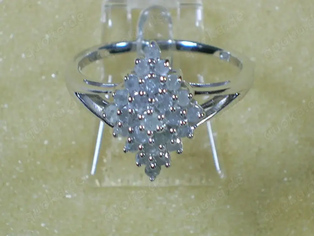 NEU: Ring Gr. 18 - 56,5 925 Silber mit 0,58 Carat Diamanten