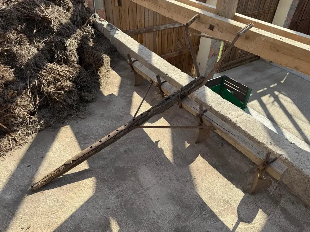 alte 4-Schar Hacke landwirtschaftlich für Pferd etc.