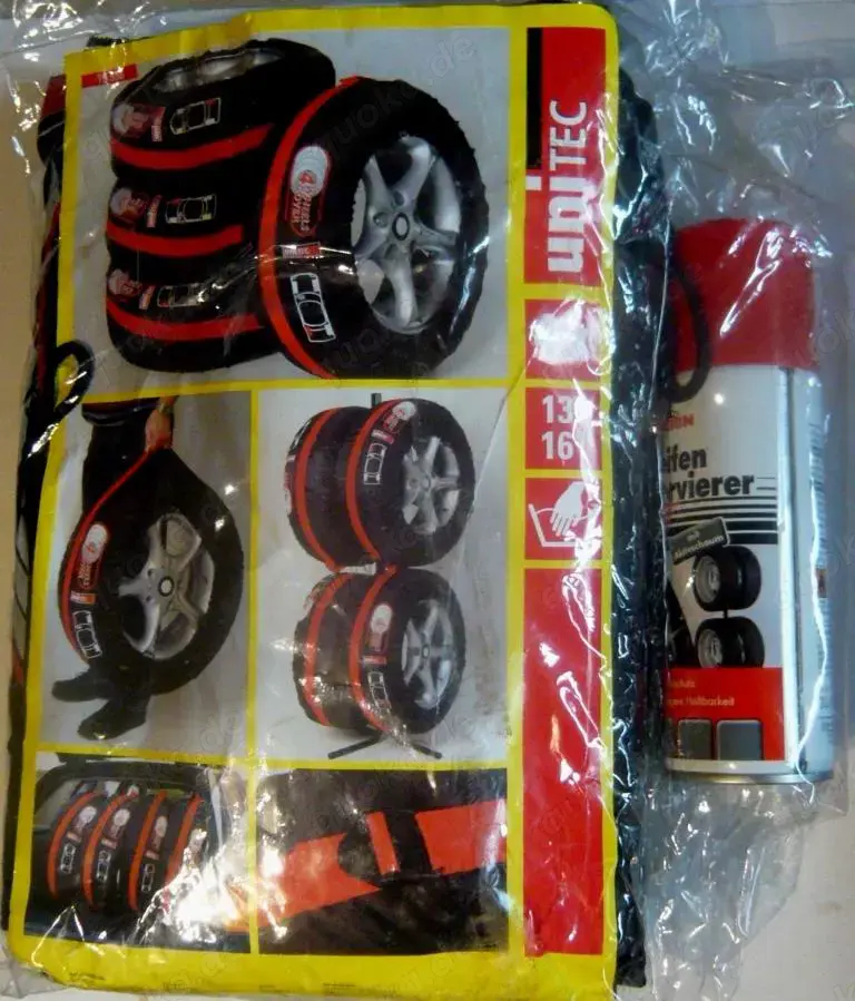 Reifentaschenset Unitec mit Nigrin Reifenkonservierer unbenutzt