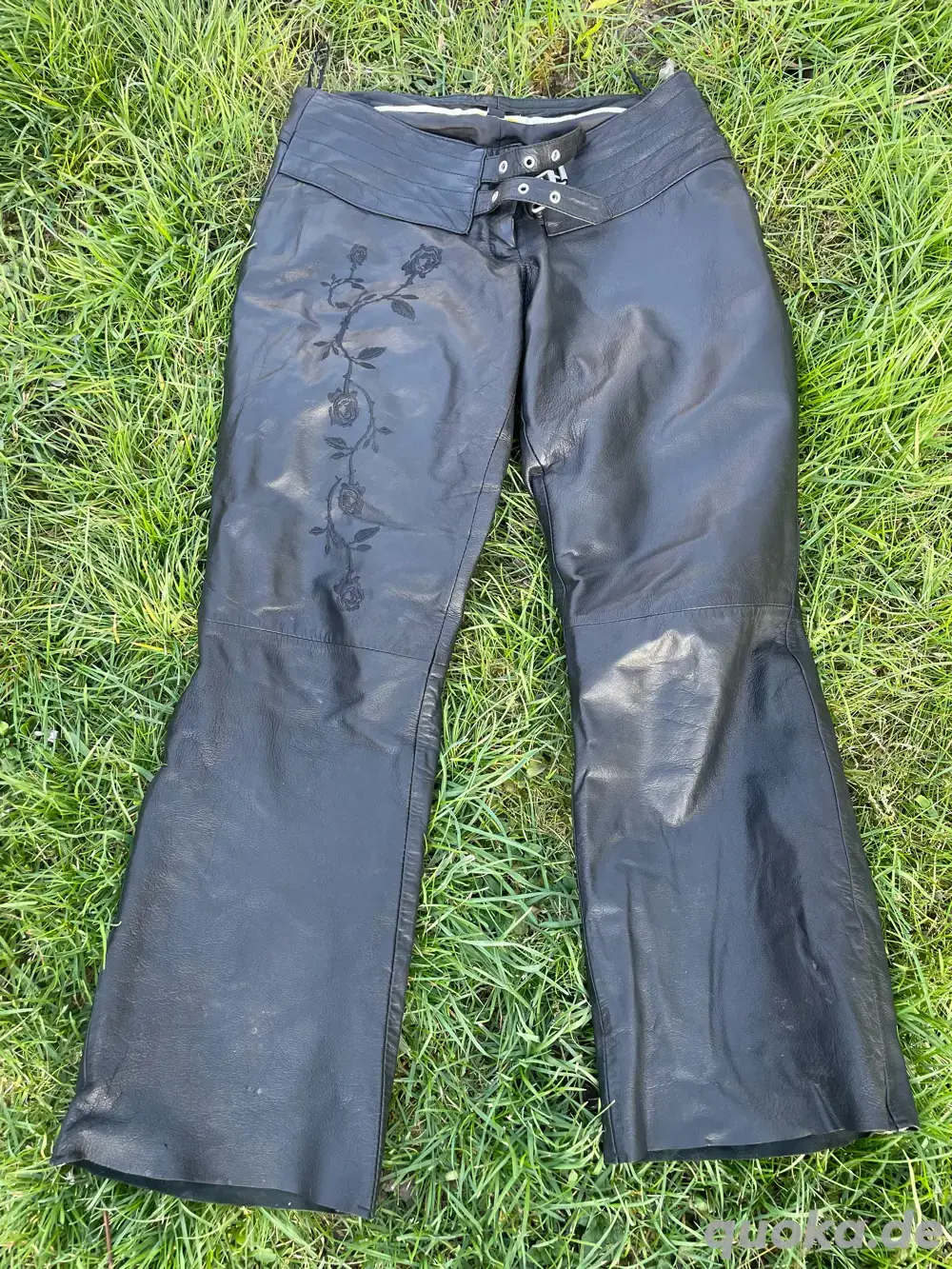 Motorradhose Leder Damen Gr40