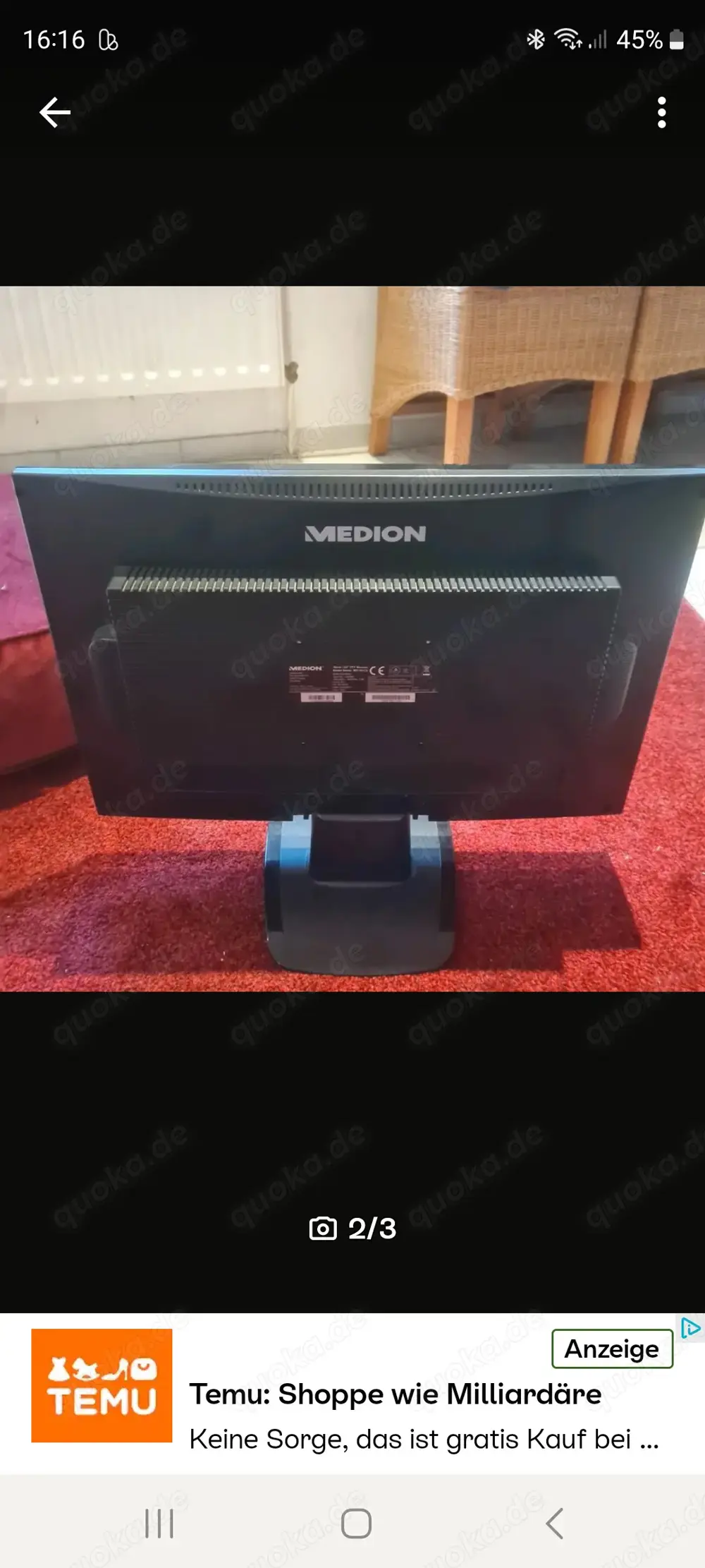 Guter Medion Monitor