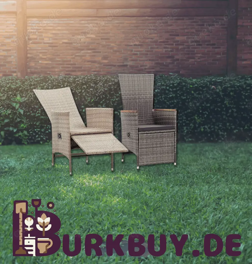 Zwei Garten Liegestühle (Verschiedene Farben)