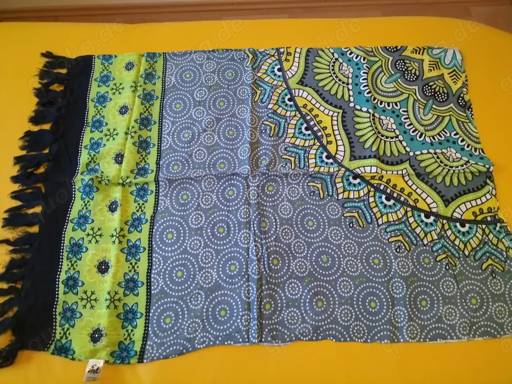Verschiedene Lunghis Sarongs Pareos Wickeltücher Dekotücher (Neuware) mit Fransen L od. XL