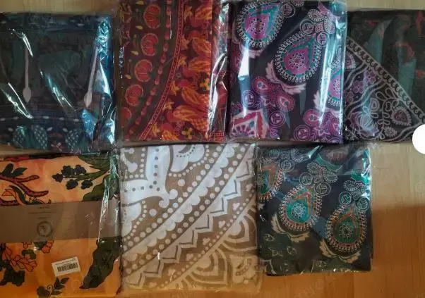 Neuware: Tagesdecke, Bettüberwurf, Wandbehang, Ritualdecke Tantra (Baumwolle)