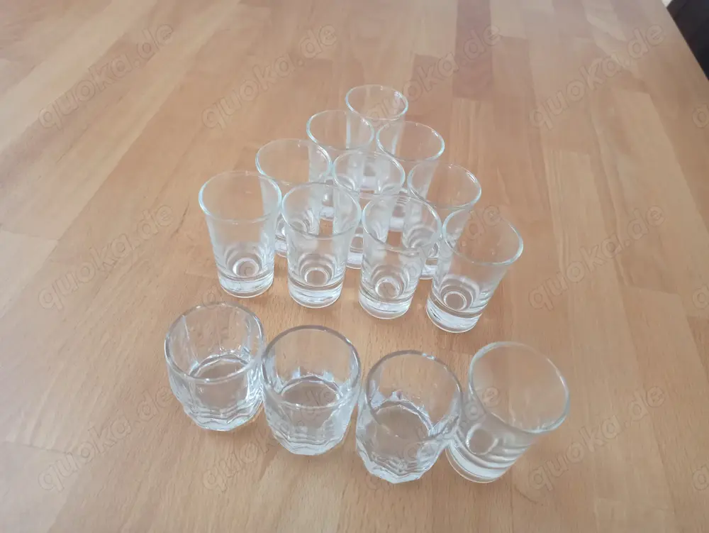 10 Schnapsgläser Likörgläser 25 ml 2,5 cl Shot Glas neu Set Party