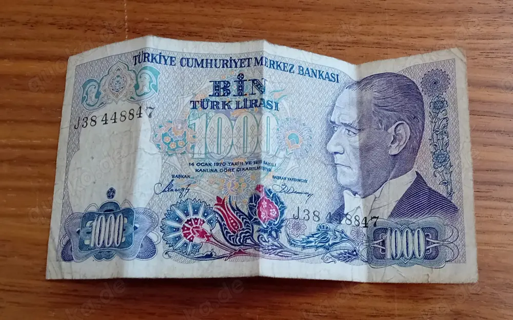 Banknote Türkische Lira