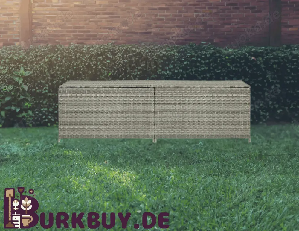Gartenbox aus Poly Rattan 200x50x60cm (Verschiedene Farben)