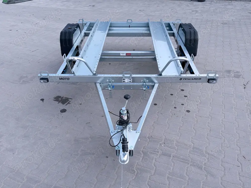 Temared Motorradanhänger MOTO 2 750 KG mit Kippdeischel für Zweirad Motorradtransportanhänger Temared Motorradanhänger MOTO 2 750 KG mit Kippdeischel für Zweirad Motorradtransportanhänger