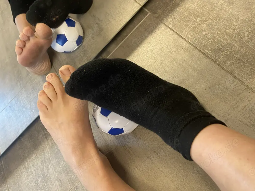 Getragene Socken