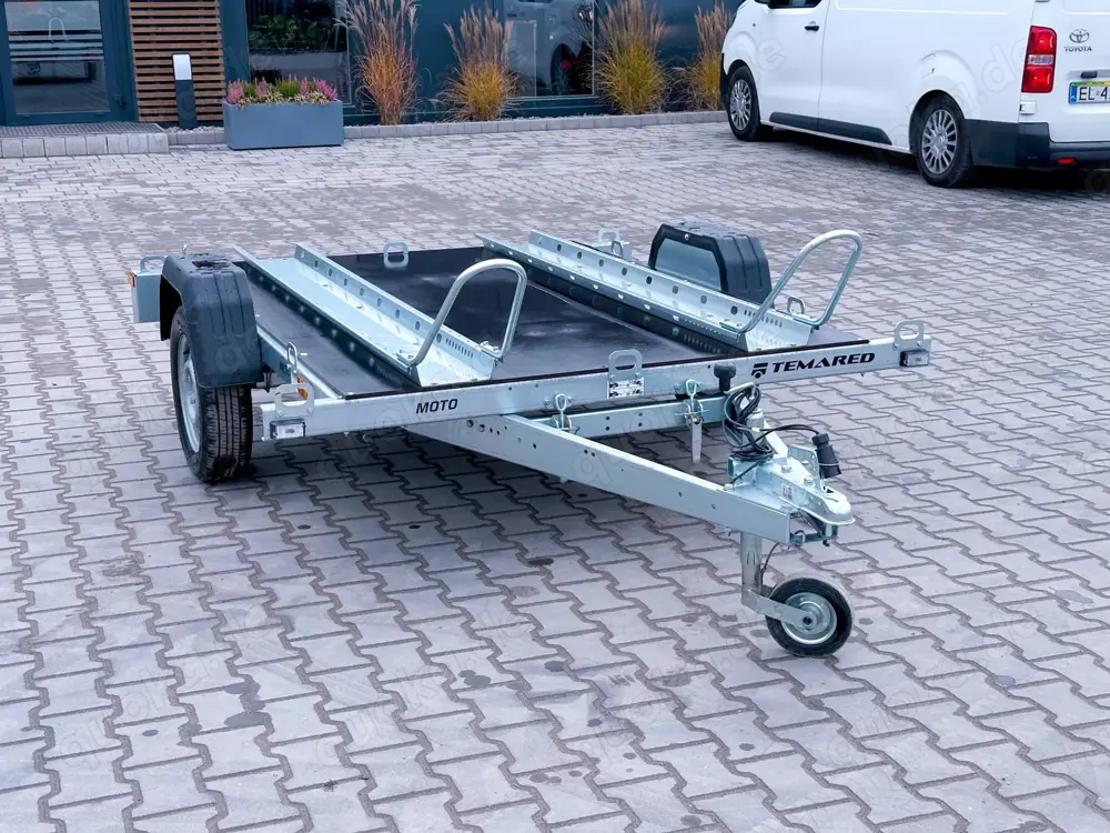 TEMARED Motorradanhänger MOTO 2 Premium Sperrholz Ungebremste Achse 750kg TEMARED Motorradanhänger MOTO 2 Premium Sperrholz Ungebremste Achse 750kg