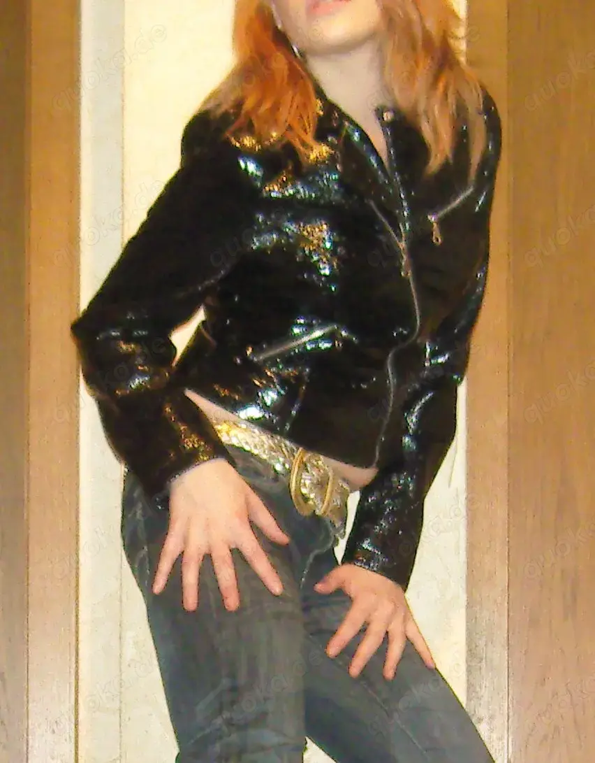 Sexy Jacke, Lack, Lackleder, Lackjacke, Knisterjacke, Biker Style, Gr. S Sexy Jacke, Lack, Lackleder, Lackjacke, Knisterjacke, Biker Style, Gr. S